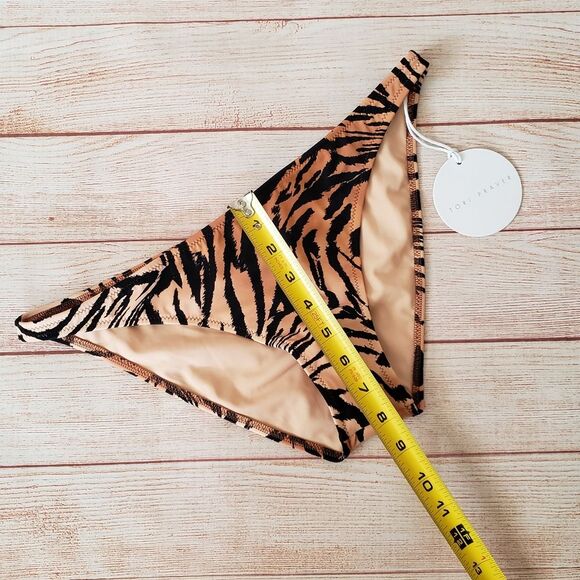 Tori Praver Tiger Print Marlow Classic Bikini Bottoms - Picture 6 of 8